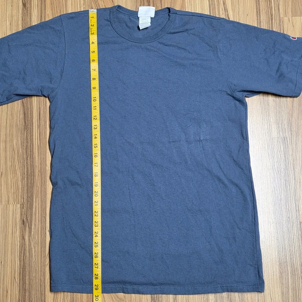 Vintage Champion Crewneck T Shirt Men's Size L Blue Short Sleeve‎ Logo - Picture 6 of 7